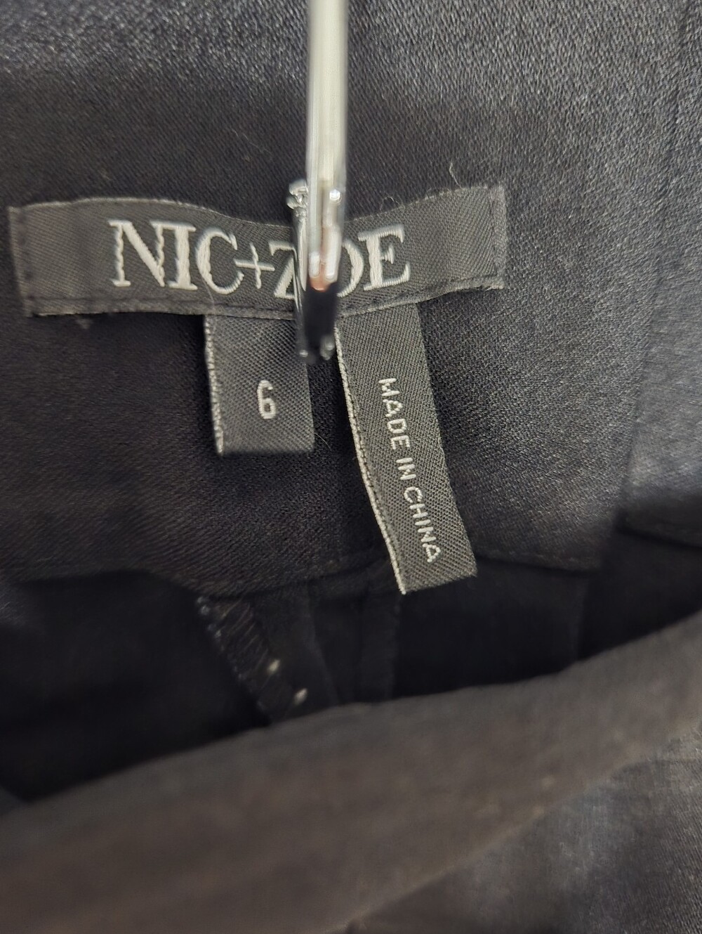 Nic + Zoe Black Straight Leg Pants